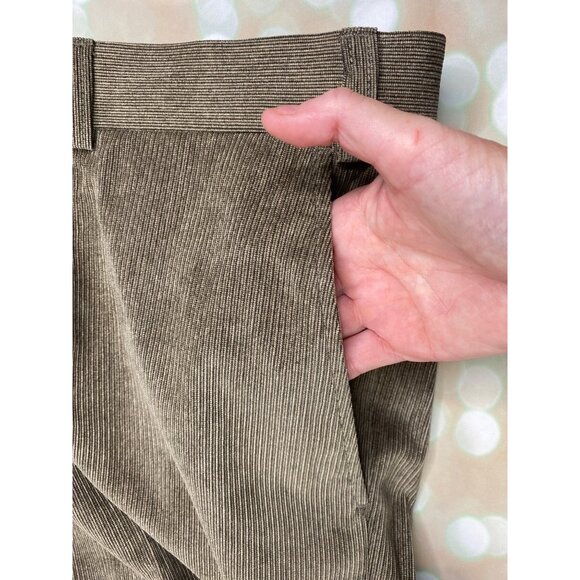 Linea Naturale Men’s Dress Pants 38x37 Flat Front Brown Raw Hem New Without Tags - Picture 3 of 10